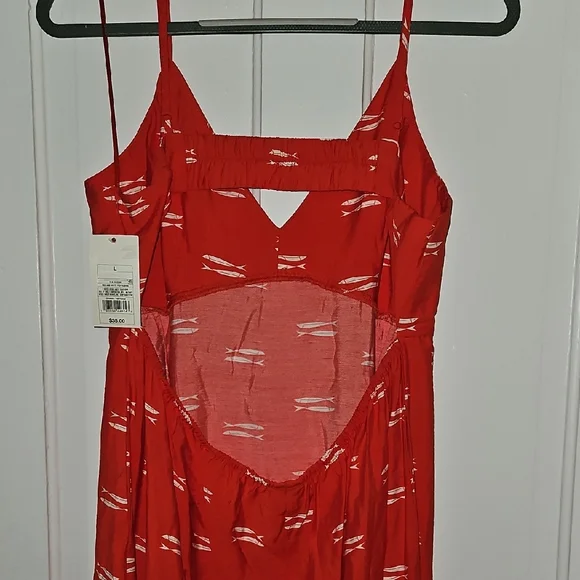 NWT A New day Red Maxi Dress Size L - Picture 5 of 6